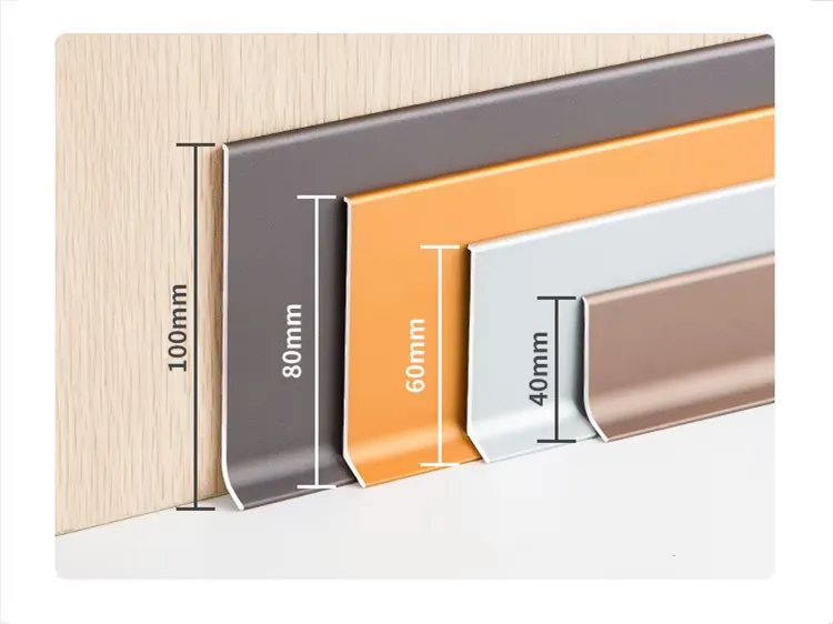 Case Brushed Aluminum Baseboard 6063 Silver 2.5M 001