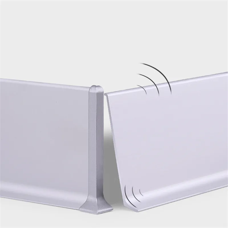 Case Brushed Aluminum Baseboards 6063 Silver 2.5M 003