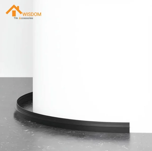 Commercial Skirting Aluminium 6063 Brushed Silver 2.5M