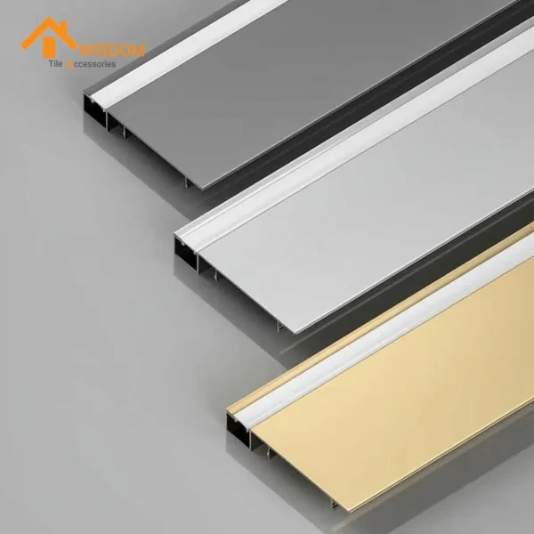 Gold Aluminum Baseboard 6063 Brushed 2.5M