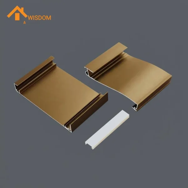 Powder Coated Aluminium Skirting 6063 Black/White 2.5M