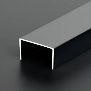 U Channel Aluminium Extrusion 10mm Leg x 17mm OD - Matte