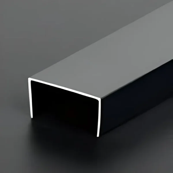 U Channel Aluminum Extrusion 10mm Leg x 20mm OD - Matte