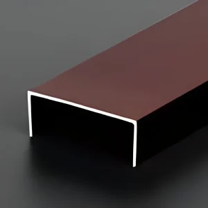 Aluminum U Chanel 9.8mm Leg x 25mm OD - Matte