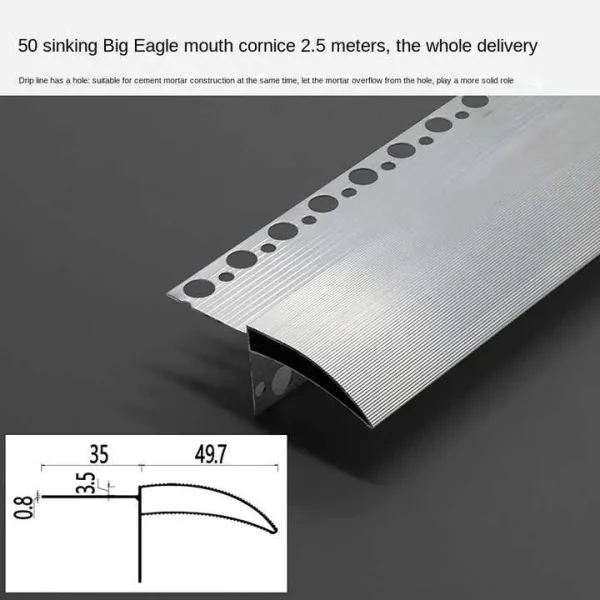 Aluminum Drip Edge 6063 for Roof Water Drainage