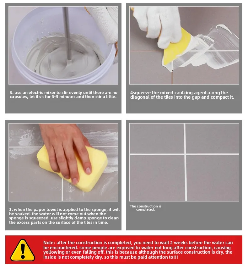 Case Epoxy Grout CG2WA 1 8mm White Gray Black Stainless Steel Waterproof 023
