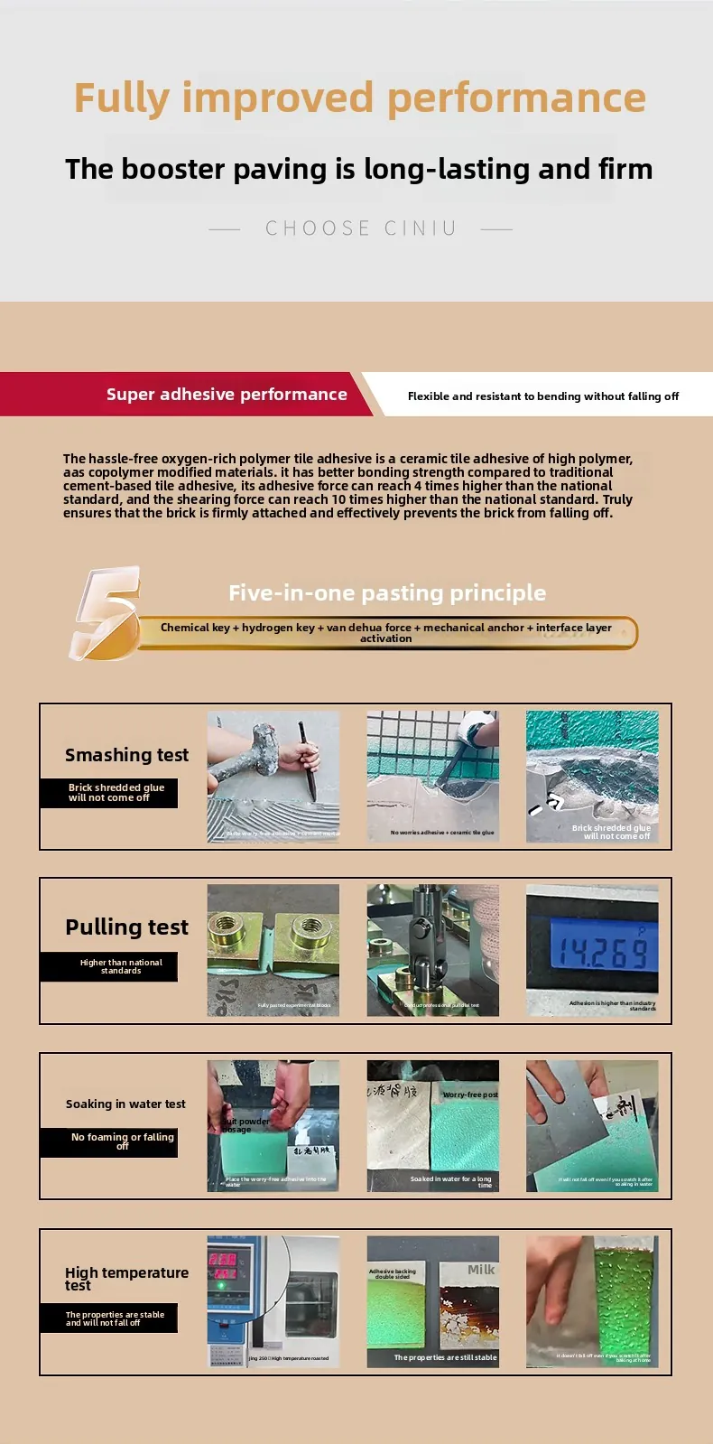High-Strength Tile Glue Adhesive White 10kg C2TE S1 Standard 8 Case High Strength Tile Glue Adhesive White 10kg C2TE S1 Standard 003