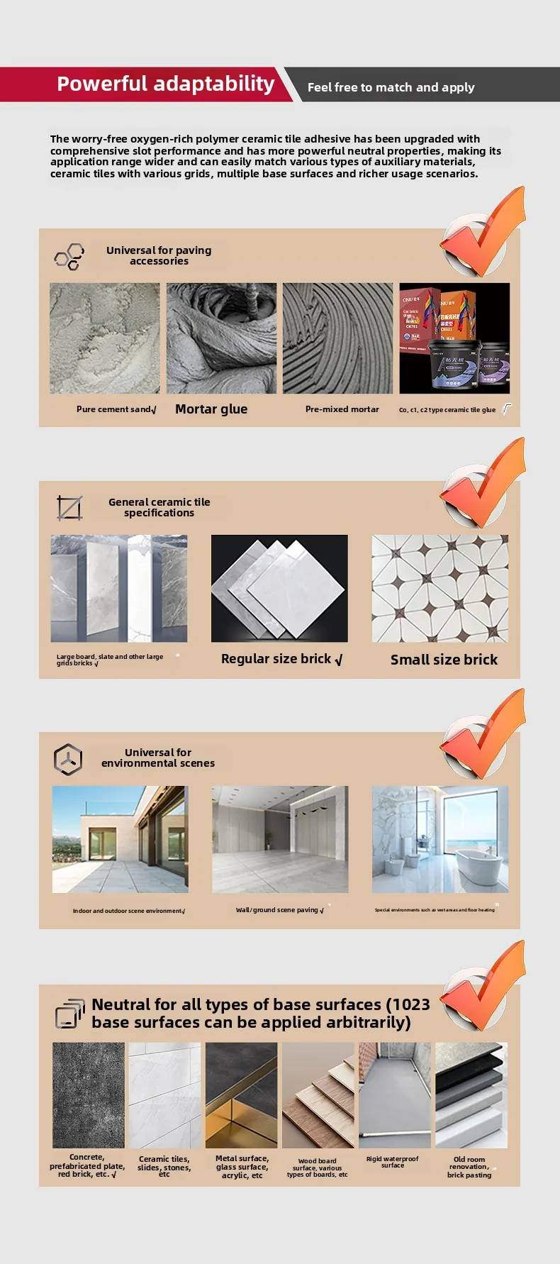 High-Strength Tile Glue Adhesive White 10kg C2TE S1 Standard 9 Case High Strength Tile Glue Adhesive White 10kg C2TE S1 Standard 004
