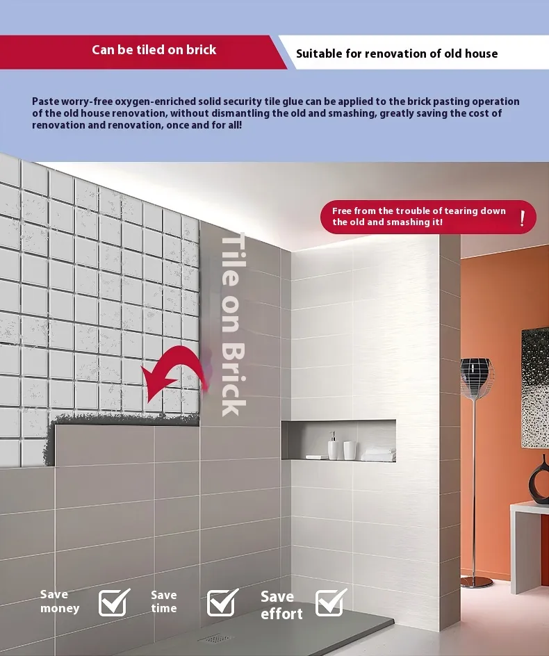 Case Premium Wall Tile Adhesive 20kg Gray ANSI A118.4 Polymer Modified 003