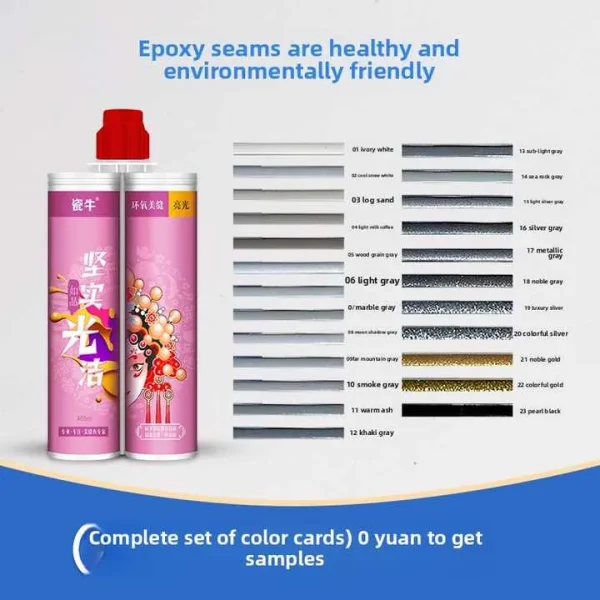 Epoxy Based Grout 6061 White 2mm 5mm 10mm Matte Glossy Tile Filler