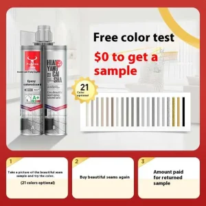 Epoxy Pool Grout 1/8" Gray White ANSI A118.3 Waterproof Tile Joint