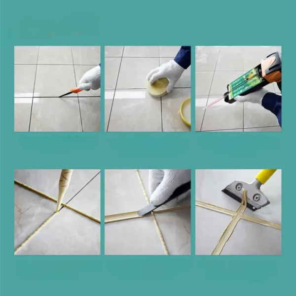 Epoxy Tiling Grout 12-Color 1/8" Waterproof ANSI A118.3 Stain-Resistant