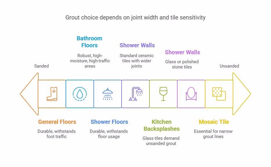 Grout Application by Specific Area Grout Application by Specific Area