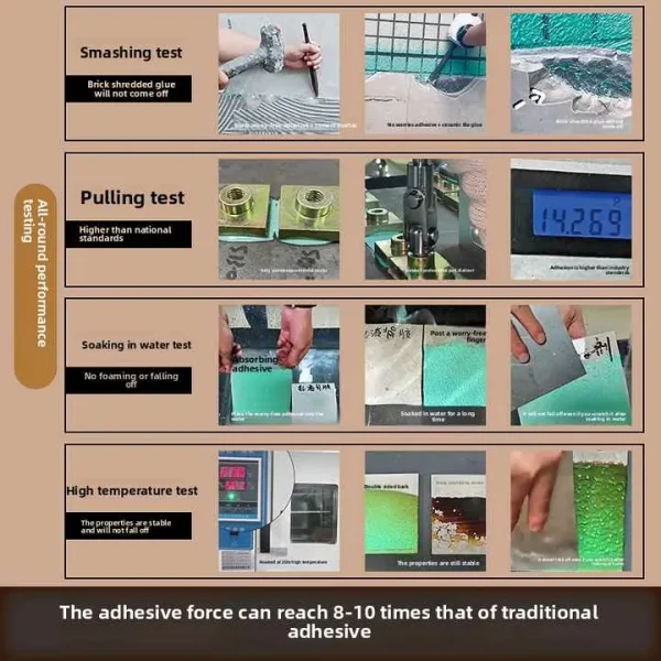 High-Strength Tile Glue Adhesive White 10kg C2TE S1 Standard