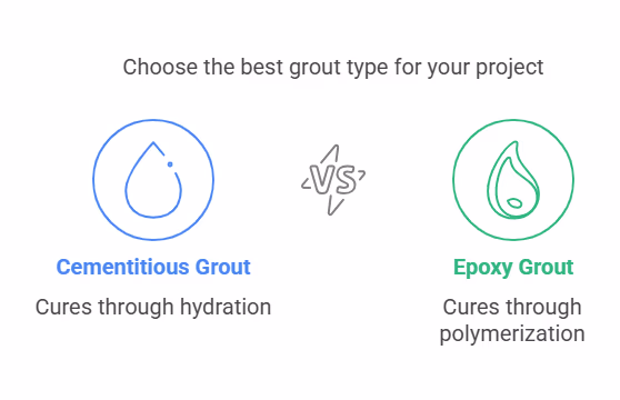Main Differences Between Cementitious and Epoxy Grout Main Differences Between Cementitious and Epoxy Grout
