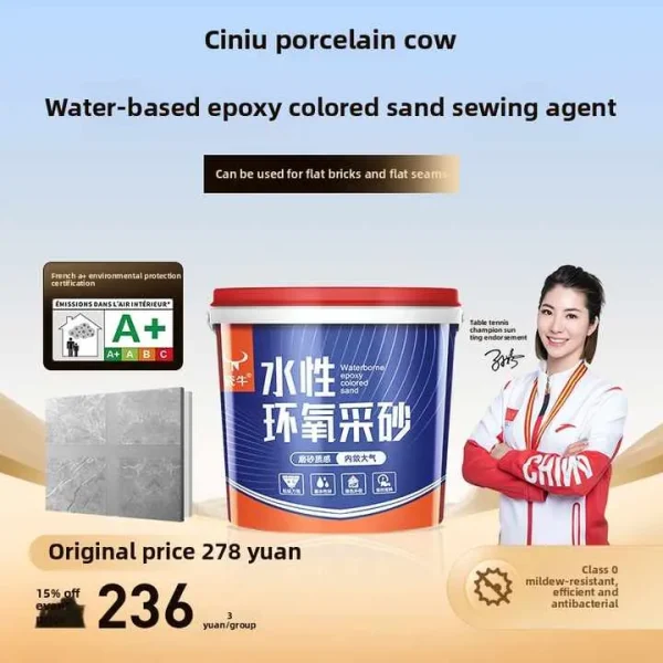 White & Gray Epoxy Grout in a Tube 300ml ANSI A118.3 for Tile Joints