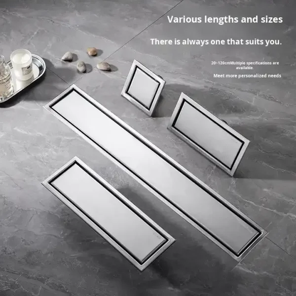 304 Stainless Steel Linear Shower Drain with Anti-Odor