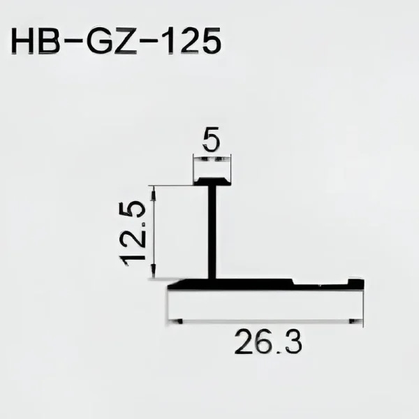 Aluminum H Mold - 12.5mm Face x 12.5mm Leg x 26.3mm OD - Image 2