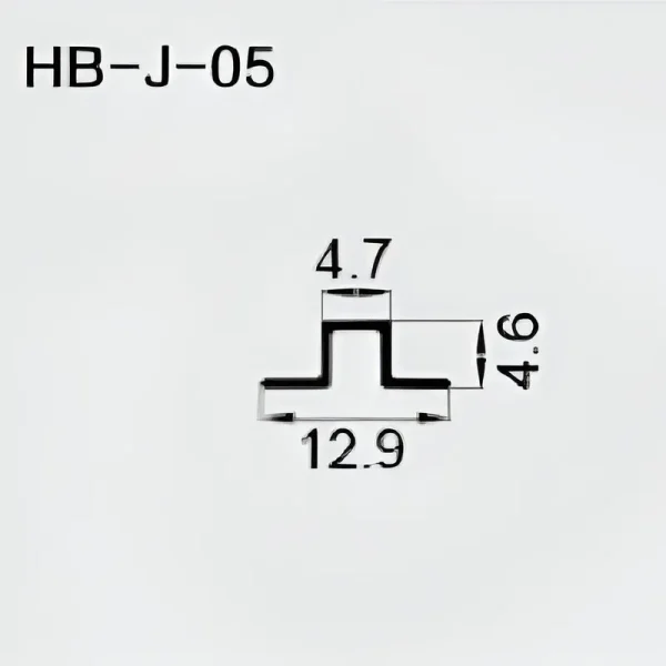 Aluminum Hat Channel 4.7mm x 4.6mm Tall - Image 2