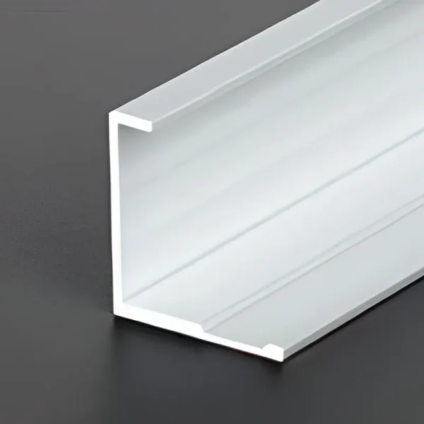 Aluminum J Cap Edge Trim - 18.5mm Face x 20.9mm Leg x 20mm OD for 5mm Material