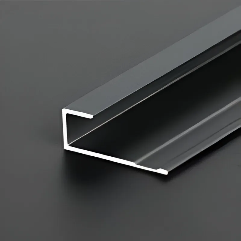 Aluminum J Trim – 5.5mm Face x 7.15mm Leg x 16.7mm OD for 5.9mm Material