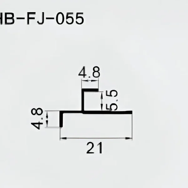 Aluminum W Channel - 4.8mm Face x 5.5mm Leg x 21mm OD - Image 2