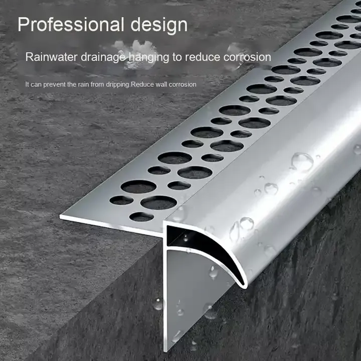 Aluminum Drip Edge Flashing 6063 for Roof Eaves Protection