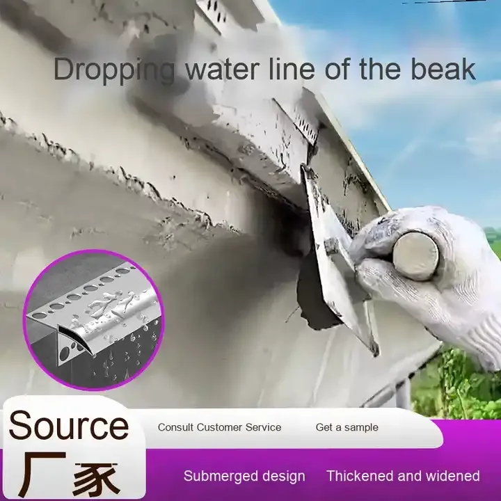 Aluminum Drip Edge Flashing 6063 for Roof Eaves Protection