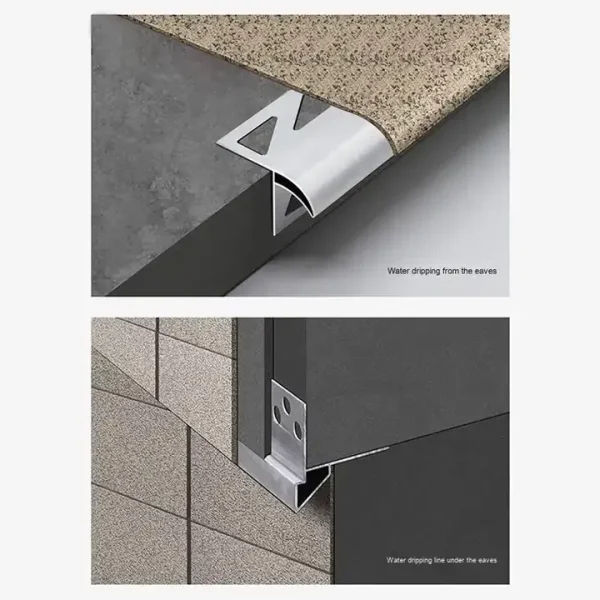 Aluminum Drip Edge for Roof - 6063 Alloy, ASTM B221 Standard