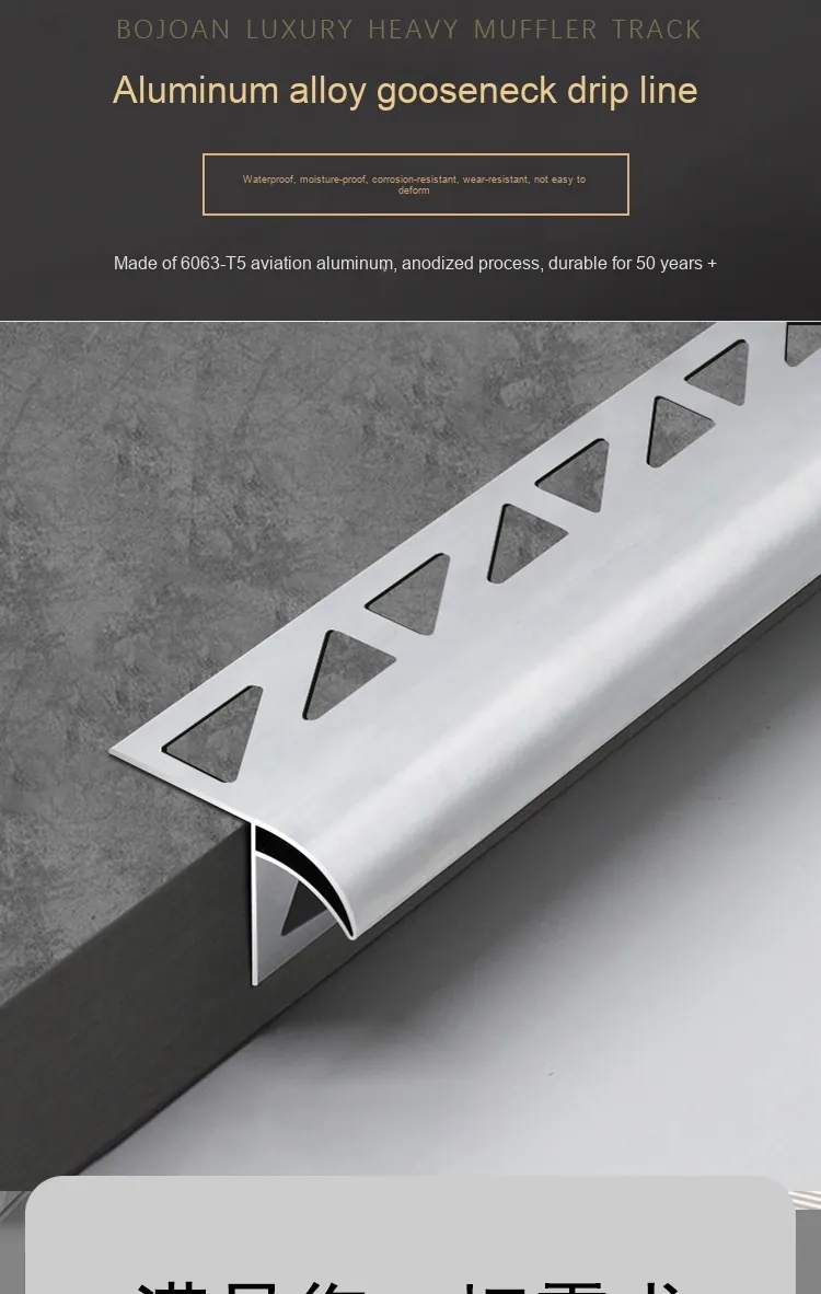 Case Aluminum Drip Edge for Roof 6063 Alloy ASTM B221 Standard 001