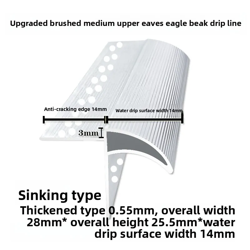 Case Galvanized Steel Drip Edge for Metal Roofing ASTM A653 004