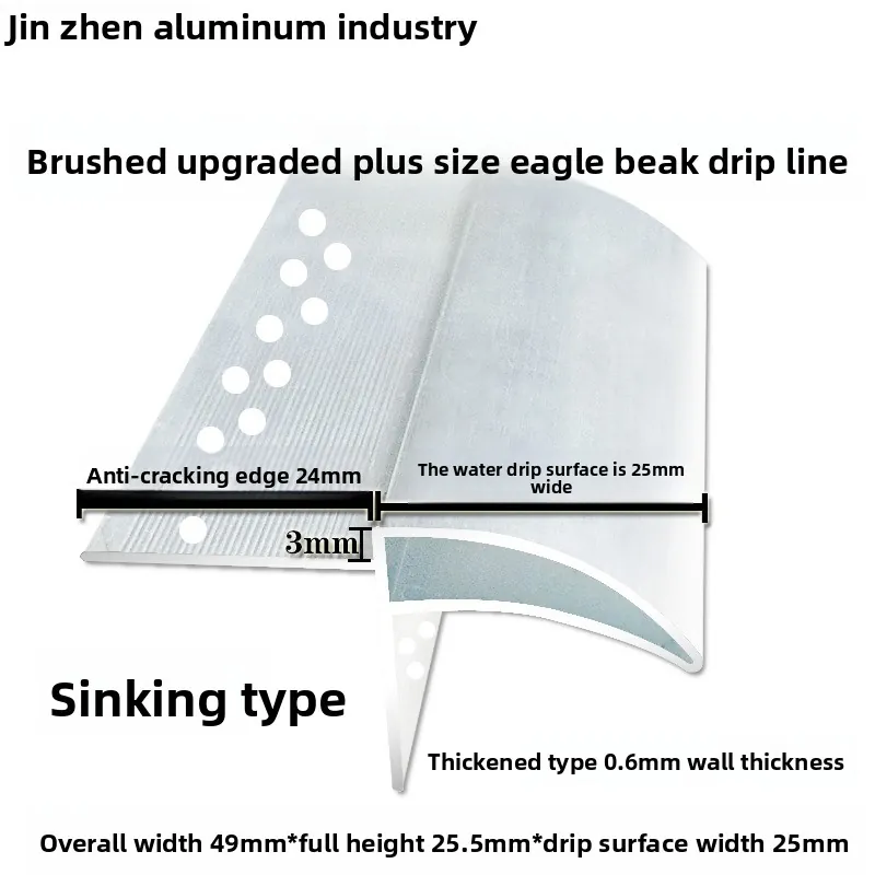 Case Galvanized Steel Drip Edge for Metal Roofing ASTM A653 009