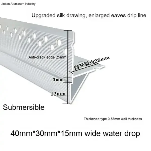 Galvanized Steel Drip Edge for Metal Roofing ASTM A653