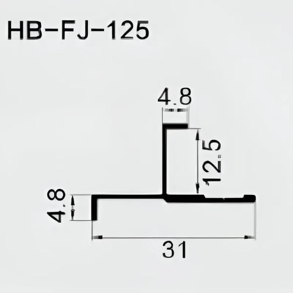W Channel Molding - 4.8mm Face x 12.5mm Leg x 31mm OD - Image 2