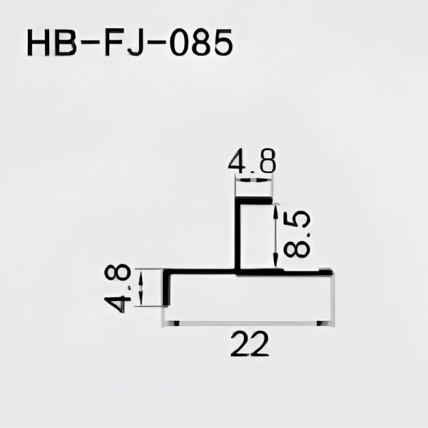 W Section Trim - 4.8mm Face x 8.5mm Leg x 22mm OD - Image 2