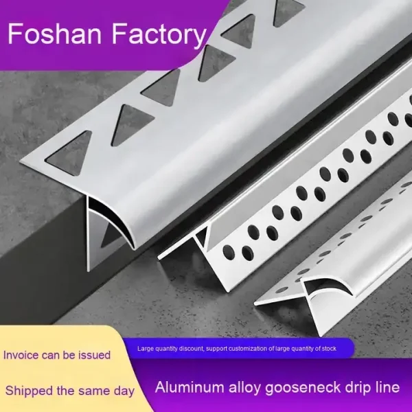 White Aluminum Drip Edge 6063 for Roofing & Gutter Protection