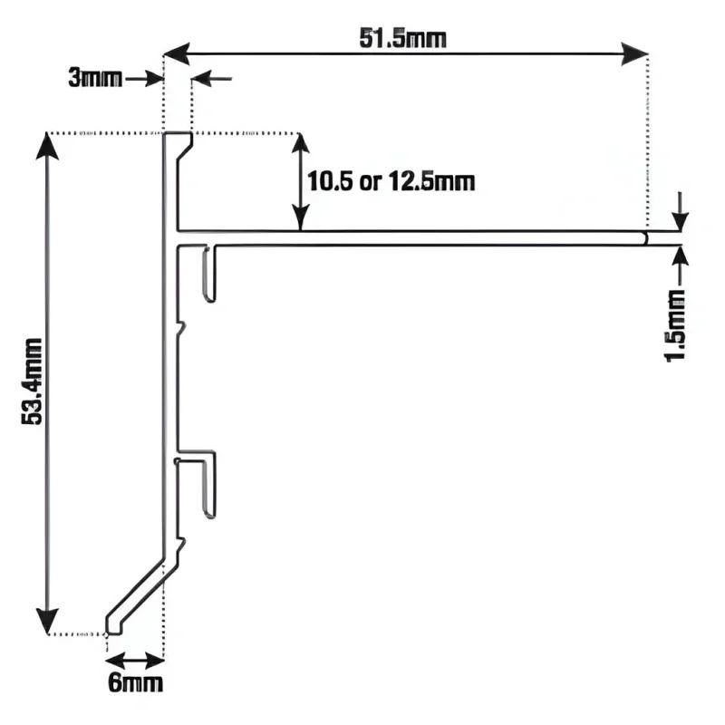 AU Balcony Trim and Corners Size