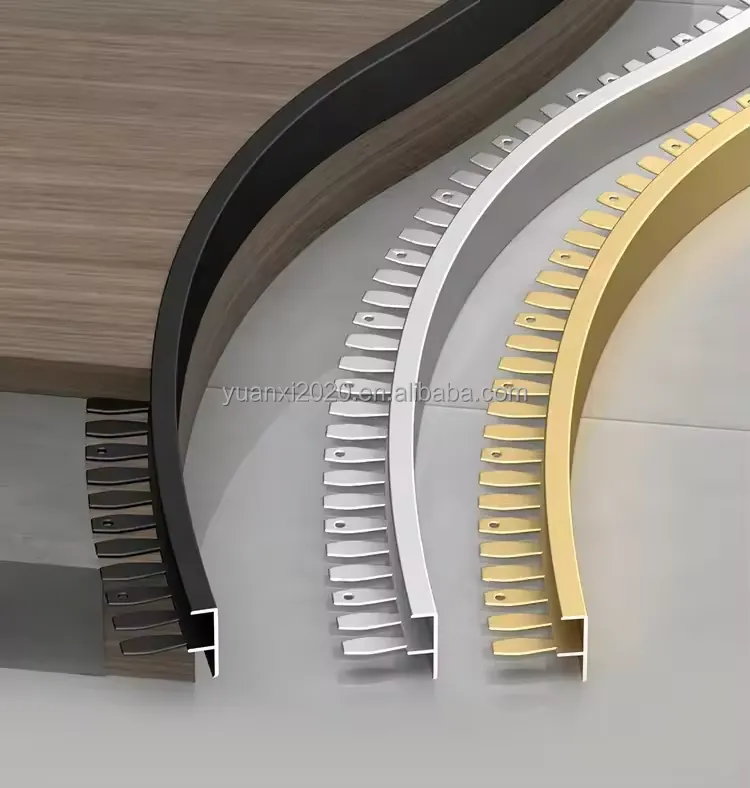 Flexible Aluminum U-Profile Trim with Keyhole Flange 7 Case Flexible Aluminum U Profile Trim with Keyhole Flange 001