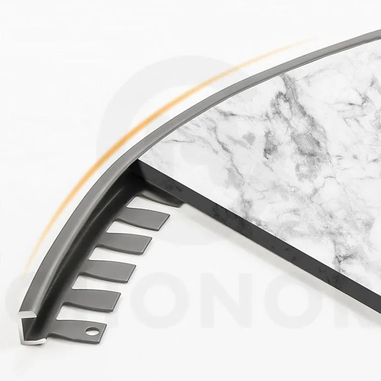 Case L Profile Flexible Tile Edge Trim with U Shaped Cutouts 001