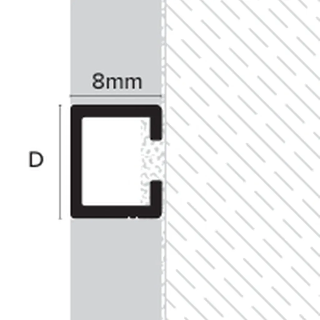 EU_Aluminium Flat Line Listello Size