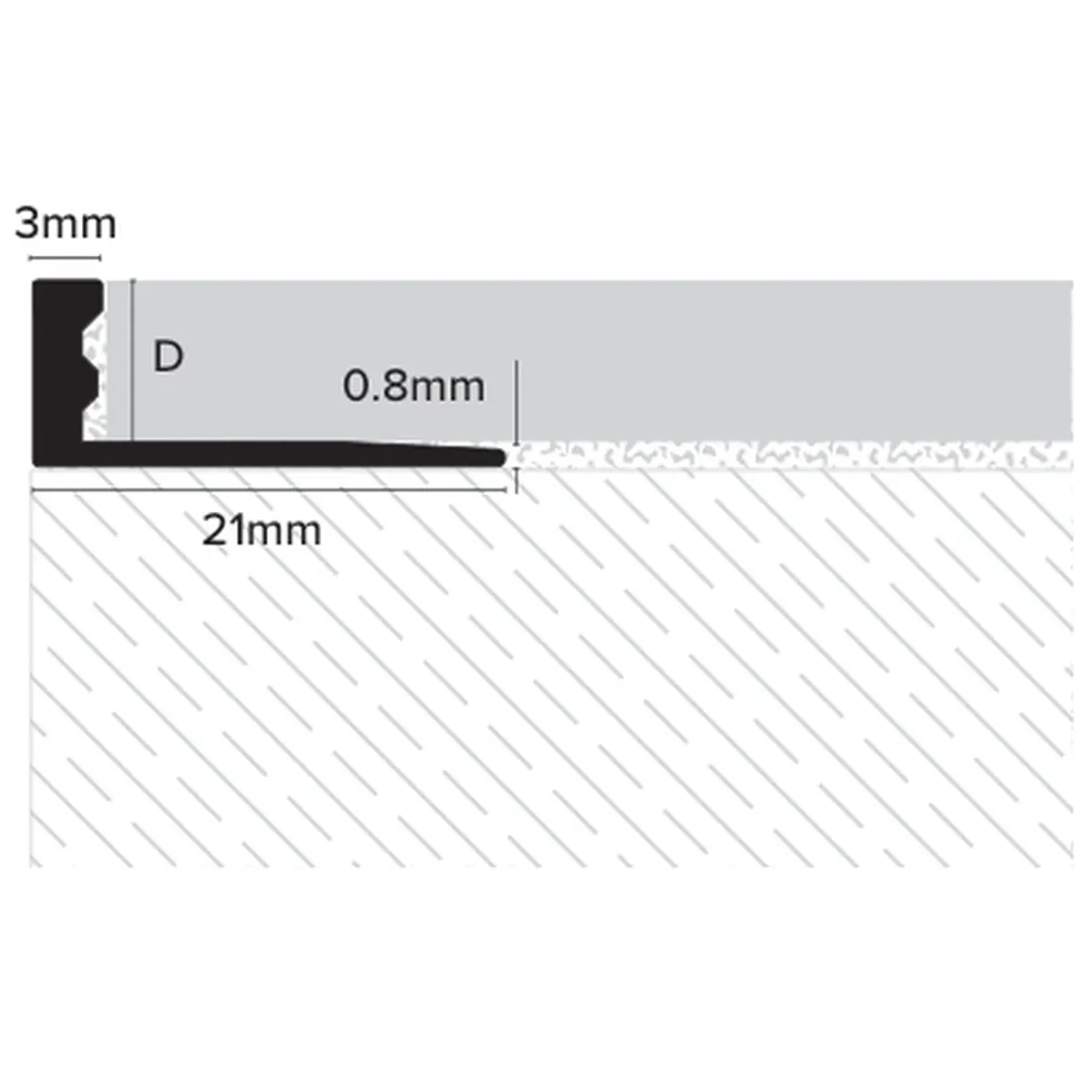 EU_Aluminium Stright Edge Trim Size