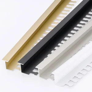 Flexible Aluminum U-Profile Trim with Keyhole Flange