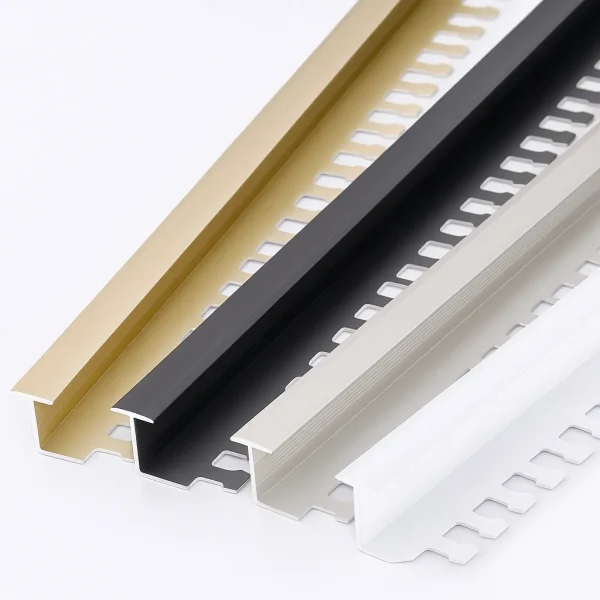 Flexible Aluminum U-Profile Trim with Keyhole Flange