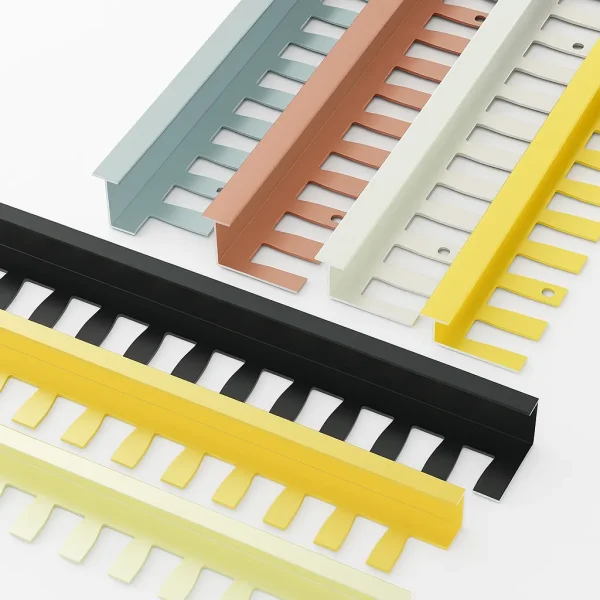 Flexible Aluminum U-Profile Trim with Keyhole Flange