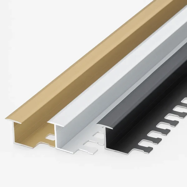 Flexible Aluminum U-Profile Trim with Keyhole Flange