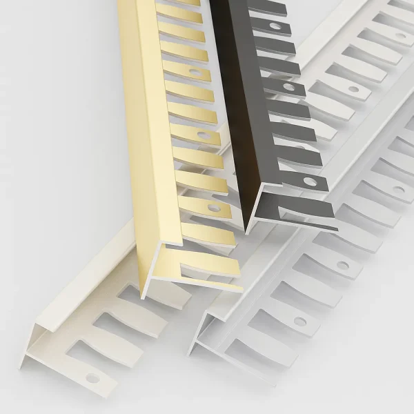Flexible Aluminum U-Profile Trim with Keyhole Flange