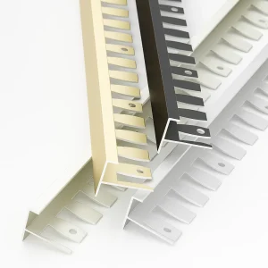 Flexible Edge Trim for Laminate with Serrated Base