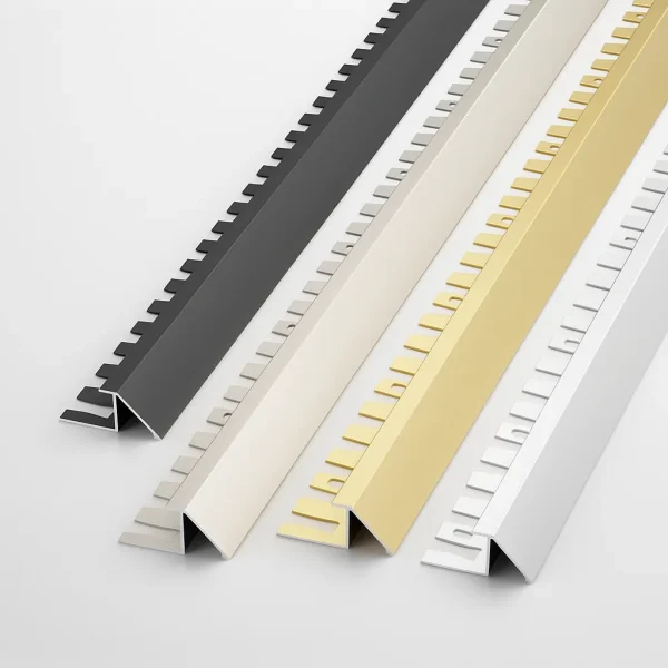 Flexible Edge Trim for Laminate with Serrated Base