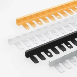 Flexible Metal L-Profile Edge Trim, Multi-Color Pack