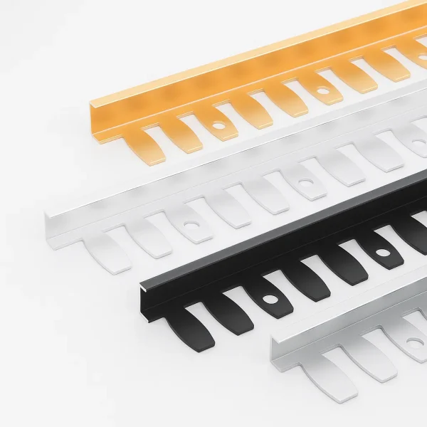 Flexible Metal L-Profile Edge Trim, Multi-Color Pack